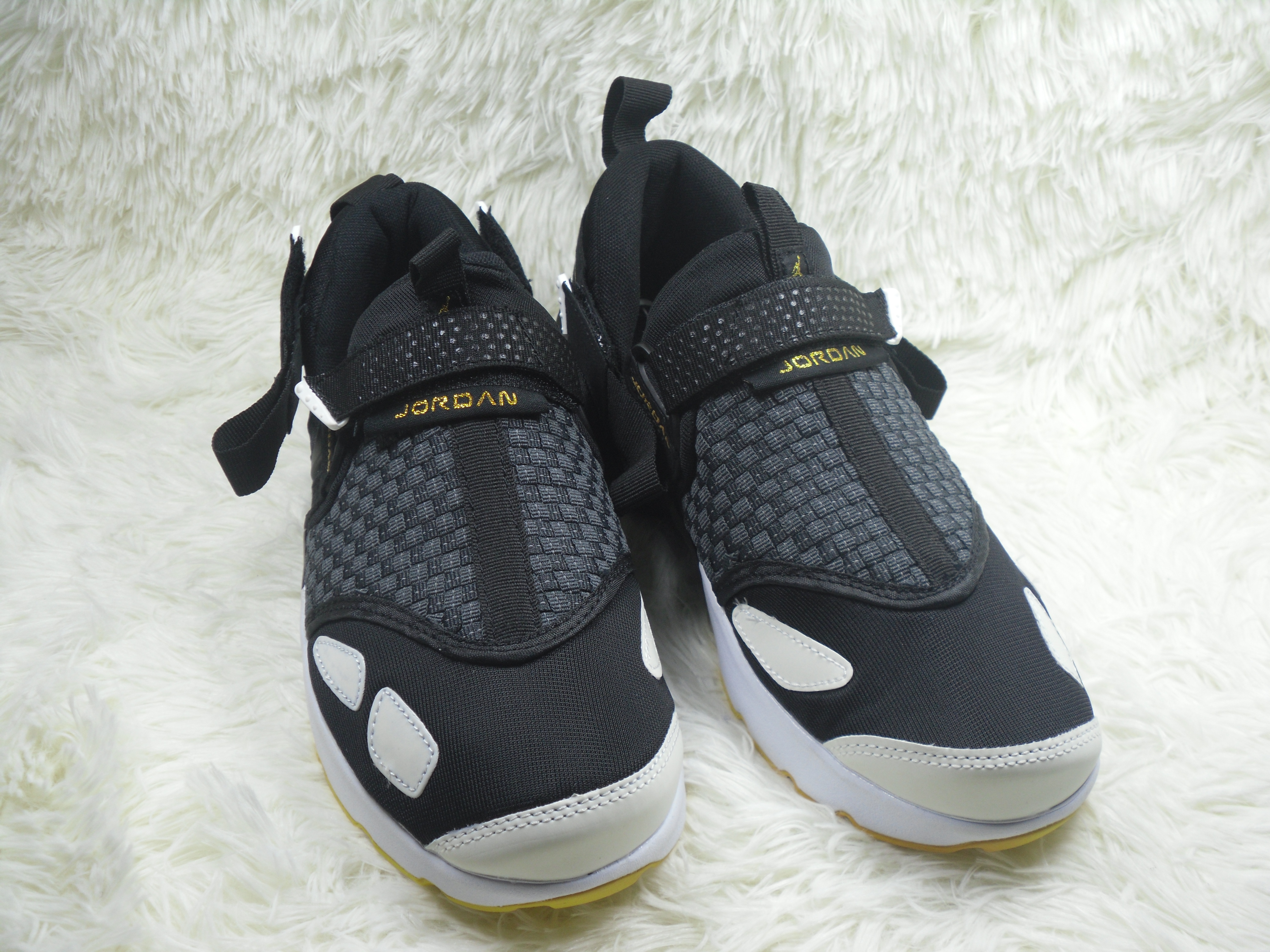 Jordan Trainer 3 Black White Yellow Running Shoes - Click Image to Close